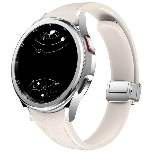 Placide Slim Leather And Silicone Galaxy Strap