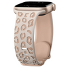 Obvius Silicone Strap With Engraved Leopard Pattern