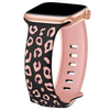 Obvius Silicone Strap With Engraved Leopard Pattern