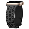 Obvius Silicone Strap With Engraved Leopard Pattern