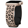 Obvius Silicone Strap With Engraved Leopard Pattern