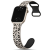 Obvius Silicone Strap With Engraved Leopard Pattern