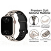 Obvius Silicone Strap With Engraved Leopard Pattern