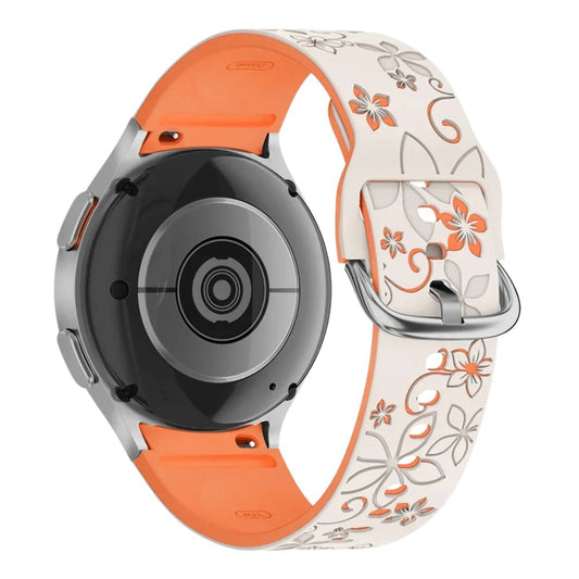 Bene Engraved Floral Silicone Galaxy Strap