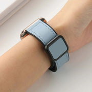 Confero Genuine Leather Strap With Silicone Magnetic Buckle