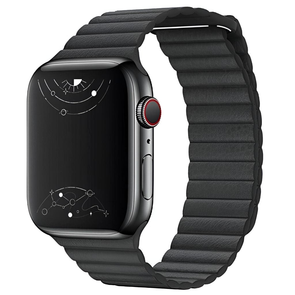 Magnetic 44mm Watch Band Marley Magnetic Genuine Leather Apple