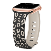 Obvius Silicone Strap With Engraved Leopard Pattern