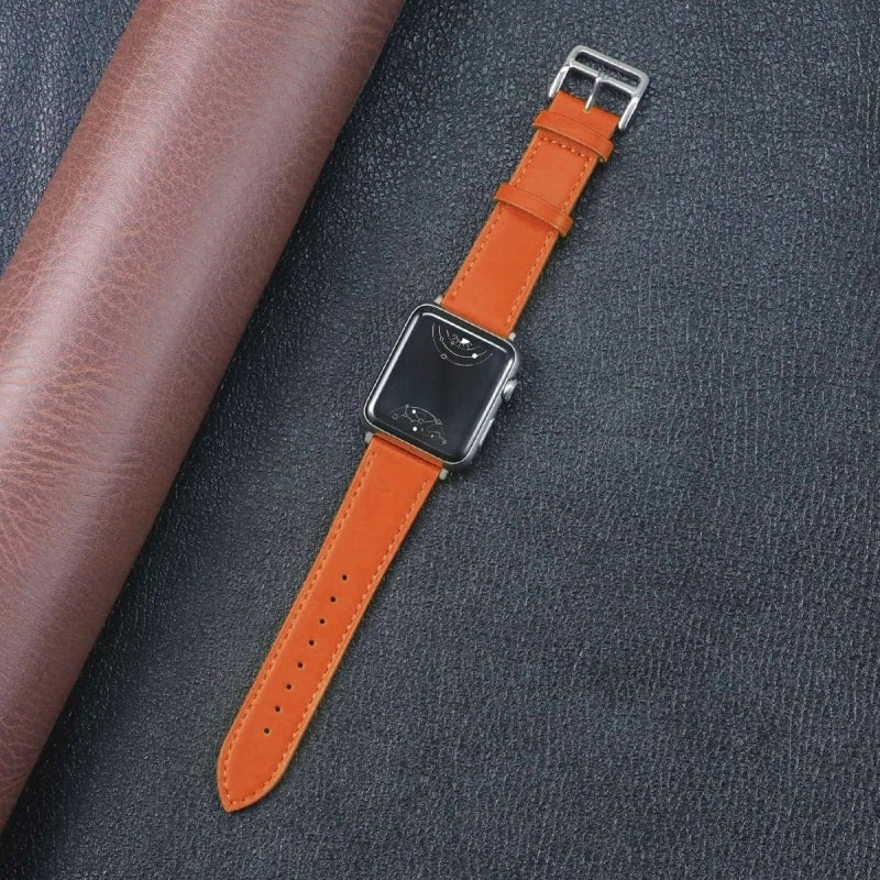 Sunra Leather Strap For Apple Watch Series 19, Ultra, Ultra 2, SE+SE2