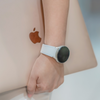 Plurimi Genuine Leather And Silicone Galaxy Strap
