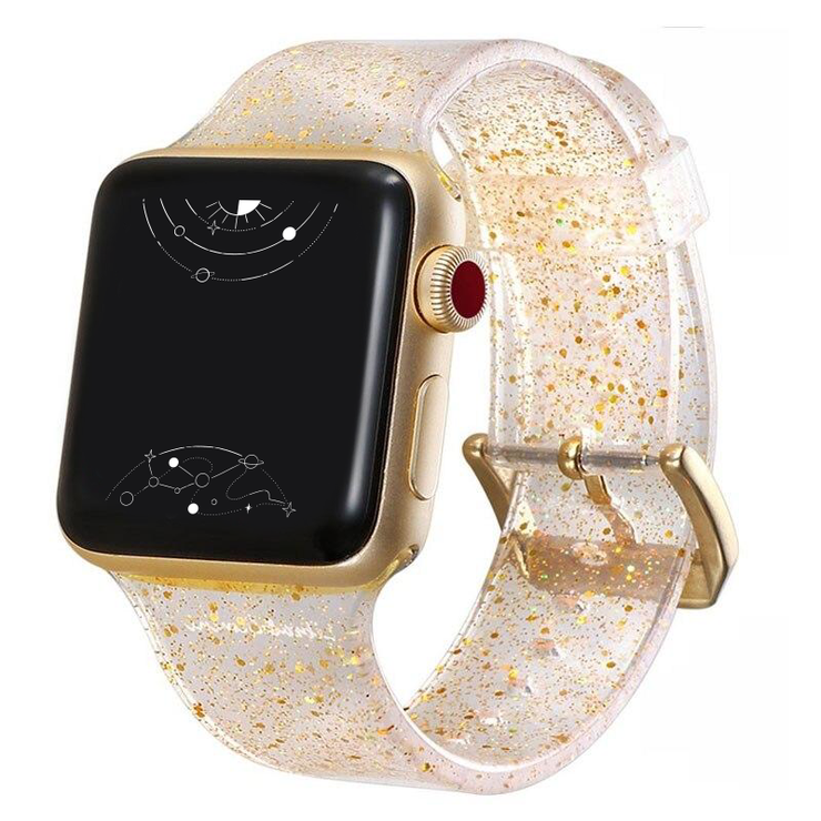 Gemini Silicone Glitter Strap