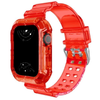 Glacier Transparent Silicone Stylish Strap + Case