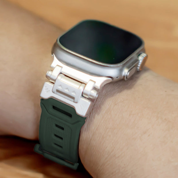 Venio Silicone Rugged Metal Strap