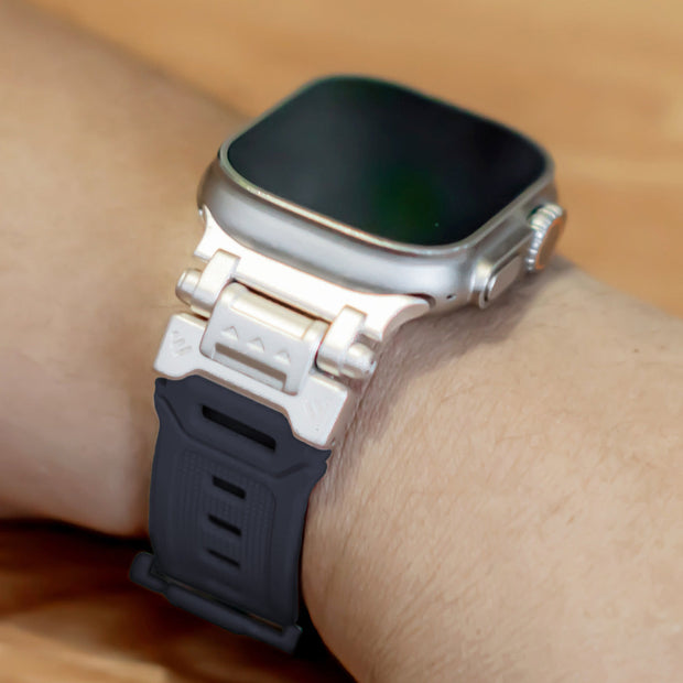 Venio Silicone Rugged Metal Strap