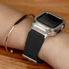 Fumi Genuine Leather Strap With Metal Case