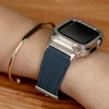 Fumi Genuine Leather Strap With Metal Case