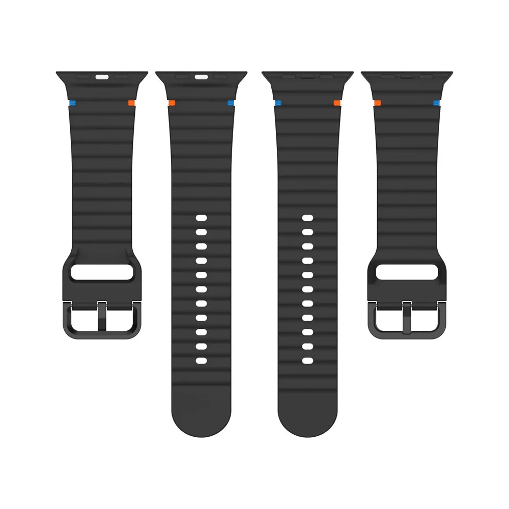 Attollo Silicone Sports Band With Glass Case - Astra Straps