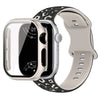 Aureus Engrave Leopard Silicone Strap With Glass Case