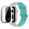 Aureus Engrave Leopard Silicone Strap With Glass Case
