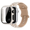 Aureus Engrave Leopard Silicone Strap With Glass Case