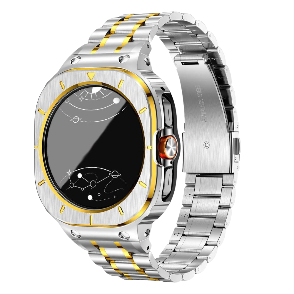 Laudo Stainless Steel Band With Case for Galaxy Watch Ultran - Astra Straps
