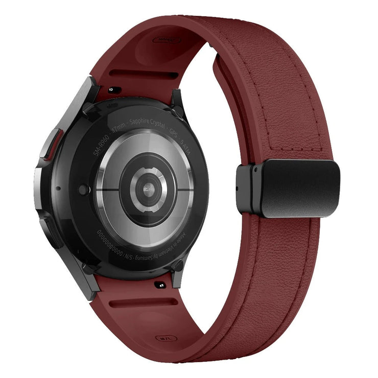 Plurimi Genuine Leather And Silicone Galaxy Strap