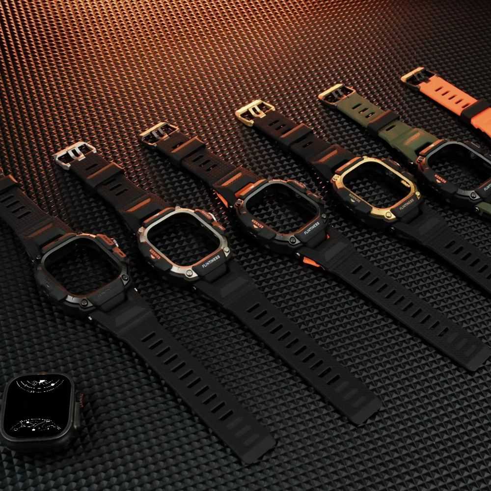 Queo Shockproof Silicone Sport Band With Case - Astra Straps
