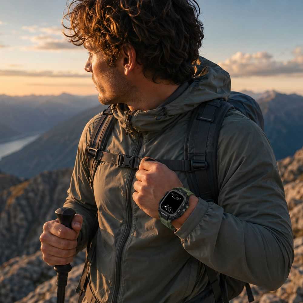 Queo Shockproof Silicone Sport Band With Case - Astra Straps