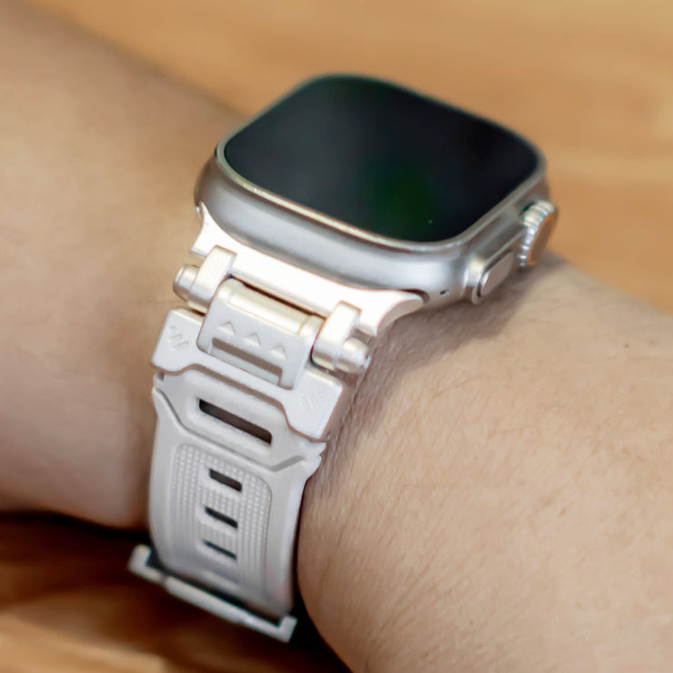 Venio Silicone Rugged Metal Strap