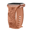 Levo Floral Engraved Silicone Strap