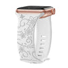 Levo Floral Engraved Silicone Strap