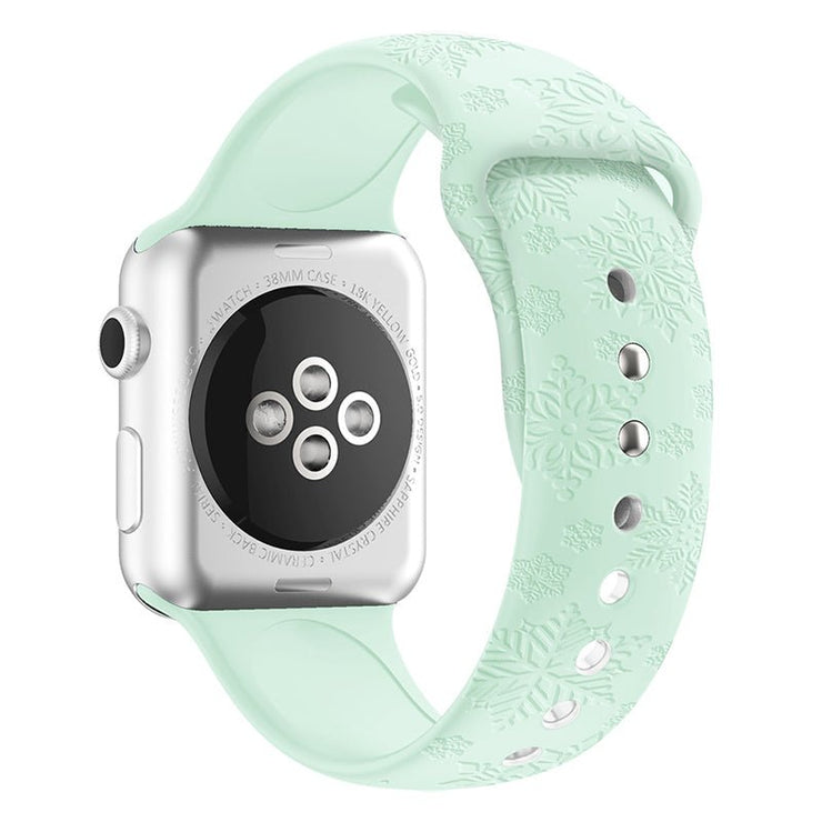 Flos Engraved Silicone Band For Apple Watch - Astra Straps