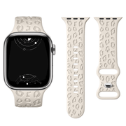 Metior Silicone Band With Engraved Leopard Pattern - Astra Straps