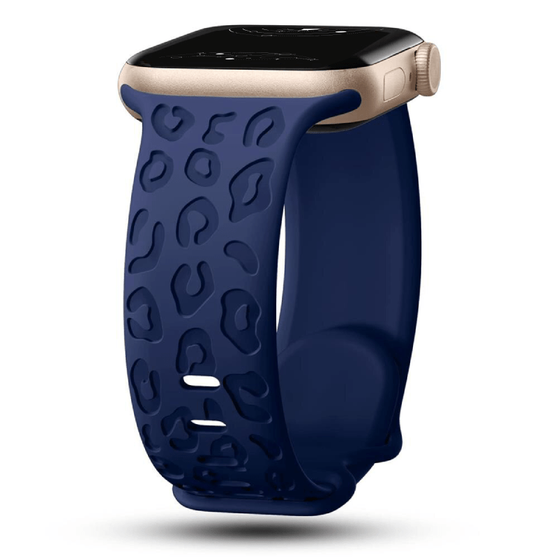 Metior Silicone Band With Engraved Leopard Pattern - Astra Straps